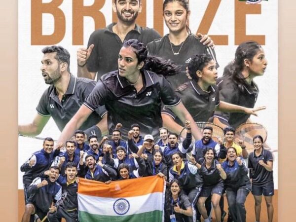 दुबई में आयोजित बैडमिंटन एशिया मिक्सड चैंपियनशिप 23 में भारतीय टीम ने कांस्य पदक जीता, बिलासपुर रेलवे के ईशान भटनागर भी रहे शामिल