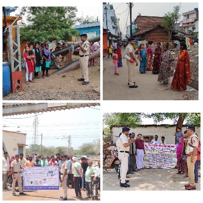चलती ट्रेनो में पत्थरबाजी की घटनाओं को रोकने रायपुर मंडल के रेसुब पोस्ट/रायपुर और भाटापारा ने चलाई मुहिम पटरियों से दूर रहने हेतु कहा गया