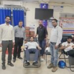 SBI मेन ब्रांच बिलासपुर में विशाल शैवक्षिक रक्त दान शिविर का आयोजन