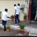 रेसुब पोस्ट नागभीड़ के निरीक्षक पीसी शर्मा एवं बल सदस्यों के द्वारा पोस्ट परिसर की साफ-सफाई एव वृक्षारोपण किया