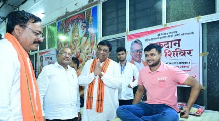 *पूर्व विधायक जननेता स्व. रोशनलाल की जयंती रहेगी यादगार,*  ✅ *विशाल ब्लड डोनेट कैम्प में 180 लोगों ने किया रक्तदान*
