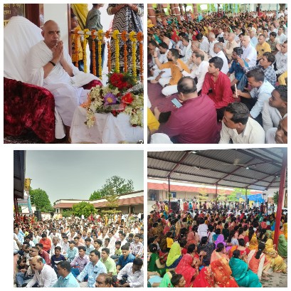 *अघोर गुरु पीठ बनोरा में गुरु दर्शन हेतु उमड़ी भीड़*  *ग्राम बनोरा बना अघोर पंथियों का गवाह*