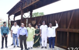 *अरपा प्राधिकरण उपाध्यक्ष  अभय नारायण राय ने किया पचरीघाट और शिवघाट बैराज का निरीक्षण*  *निर्माण कार्यों में तेजी लाकर जल्द पूर्ण करने दिये निर्देश*