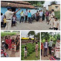 ट्रेनों में पत्थरबाजी रोकने को लेकर भाटापारा आर पी एफ ने बिल्हा – दगोरी के मध्य जागृति आभियान चलाया