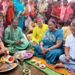 प्रधानमंत्री ग्राम सड़क योजना के तहत 480.26 लाख की लागत से बनने वाले पहुंच मार्ग का किए भूमि पूजन