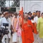 धर्म जागरण प्रमुख राजन जी पहुंचे मृत्युंजय आश्रम जहां संत हरिहरानंद जी से भेंट किया