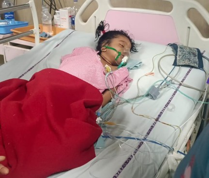 हैदराबाद एआईजी हॉस्पिटल के लिए रवाना हुई बेबी आन्या