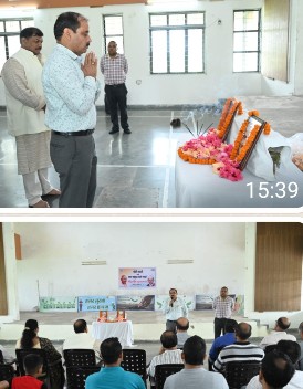 एनटीपीसी लारा में गांधी एवं शास्त्री जयंती पर श्रद्धांजलि अर्पित किया गया