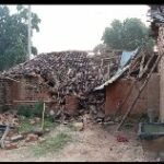 हाथियों के झुंड ने ग्रामीणों का घर किया क्षतिग्रस्त, फसल  रौंदा<br>विभाग कर रहा नुकसान का आंकलन