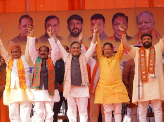 भाजपा ने दिखाई ताकत नामांकन रैली मे असम के मुख्यमंत्री हुए शामिल, अमर समेत भाजपा प्रत्यासियों ने पर्चा भरा