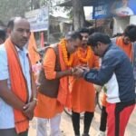 अयोध्या जाने सायकल यात्रा पर निकले रामभक्त<br>यात्रियों के जैजेपुर से धरमजयगढ़ पहुंचने पर हुआ भव्य स्वागत