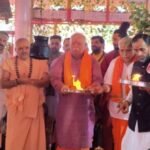 राष्ट्रीय स्वयंसेवक संघ के सर संघ चालक डा मोहन भागवत पहुंचे अमरकंटक मृत्युंजय आश्रम