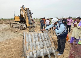 एनटीपीसी लारा की द्वितीय चरण का निर्माण कार्य  अखिलेश सिंह के हाथों हुआ प्रारम्भ