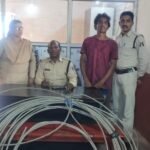 एल्यूमिनियम तार चोरी करने वाला शातिर चोर पर बिलासपुर पुलिस का प्रहार