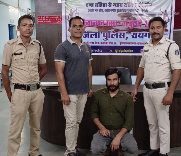 कार से मवेशियों को ठोकर मारकर फरार हुए आरोपी को कोतरारोड़ पुलिस ने किया गिरफ्तार*