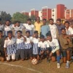 अंतर महा विद्यालयीन फुटबाल प्रतियोगिता में एलसीआईटी कालेज को हराकर चौकसे इंजीनियरिंग कालेज का फाइनल में प्रवेश