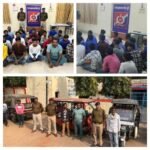 आरपीएफ दुर्ग पोस्ट प्रभारी निरीक्षक संजीव कुमार सिन्हा के नेतृत्व में  अनाधिकृत वेंडरों सहित 20 व्यक्तियों को गिरफ्तार कर रेलवे मजिस्ट्रेट के समक्ष पेश किया
