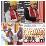 असफलता से घबराएं नहीं, जीवन में सीख लेते हुए आगे बढ़ें-उपराष्ट्रपति श्री जगदीप धनखड़*  *गुरु घासीदास केंद्रीय विश्वविद्यालय बिलासपुर के 11 वें दीक्षांत समारोह में शामिल हुए उपराष्ट्रपति*स्वप्निल डांगे को उप मुख्यमंत्री श्री अरुण साव ने M Tech (IT) के लिए गोल्ड मेडल से सम्मानित किया.