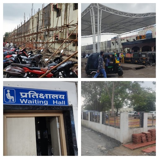 अमृत मिशन योजना के तहत रायगढ़ रेलवे स्टेशन का चल रहा करोड़ों का निर्माण कार्य प्रगति की ओर