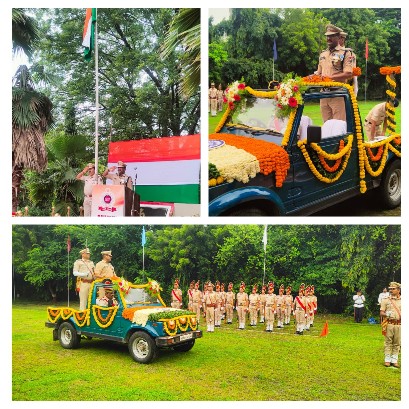 रेसुब नागपुर मंडल मुख्यालय में दीपचंद्र आर्य ने फहराया तिरंगा रिजर्व ग्राउण्‍ड मोतीबाग नागपुर मे 79 वाॅ स्वतंत्रता दिवस समारोह मनाया गया