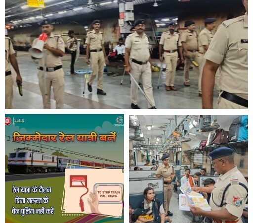 अलार्म चैन का दुरुपयोग – मंडल में 1000 से अधिक मामले दर्ज, रेल प्रशासन ने अपनाया सख्त रुख*