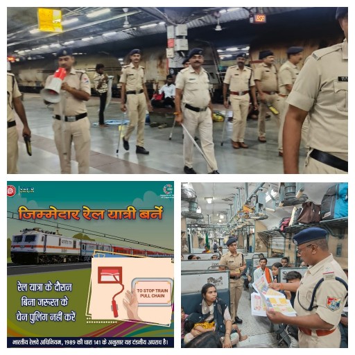 अलार्म चैन का दुरुपयोग – मंडल में 1000 से अधिक मामले दर्ज, रेल प्रशासन ने अपनाया सख्त रुख*