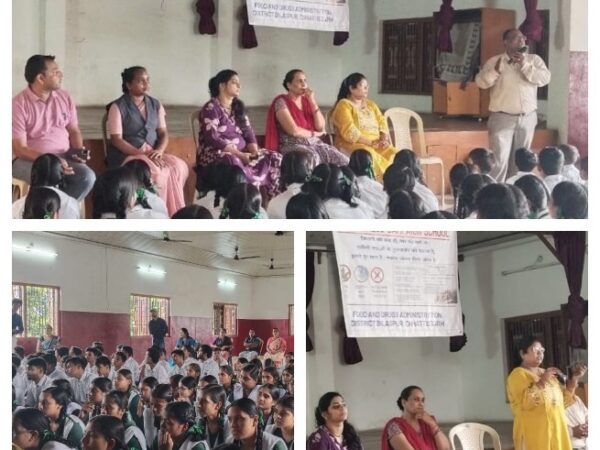 औषधि निरीक्षकों ने विद्यार्थियों को बताया नशीली पदार्थों और दवाओं का दुष्प्रभाव