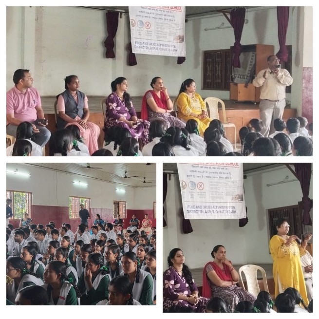 औषधि निरीक्षकों ने विद्यार्थियों को बताया नशीली पदार्थों और दवाओं का दुष्प्रभाव