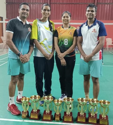 डीआरएम अंतर विभागीय बैडमिंटन चैलेंज प्रतियोगिता में आरपीएफ नागपुर मंडल का डंका बजा चारों इवेंट में जीत दर्ज कर कप पर कब्जा जमाया
