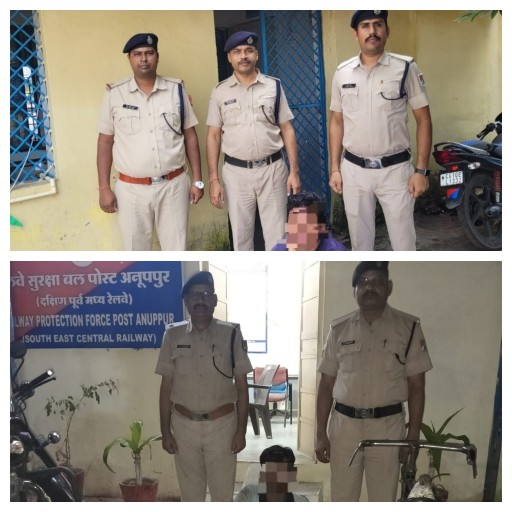 कोयला चोरों और रिसीवरों पर आरपीएफ सख्त*   *चार दिनों की ड्राईव में 22 कोयला चोर तथा 06 रिसीवरों पर हुई कार्यवाही *