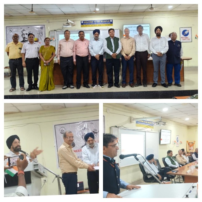 GEC बिलासपुर एवं Alumni Of GEC (ABGEC) द्वारा महाविद्यालय में Engineers day का आयोजन किया गया
