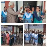 सिन्धी कालोनी कस्तूरबा नगर के  शासकीय स्कूल में बालिकाओं को साइकिल वितरण किया गया*