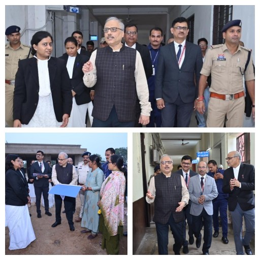 मुख्य न्यायाधीश श्री रमेश सिन्हा ने रायगढ़, जांजगीर और सक्ति जिले की न्यायालयों का किया निरीक्षण*