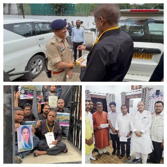 काले कपड़े पहन कर मोदी जी से मिल ज्ञापन देने से रोका पुलिस ने