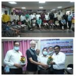 62 वां निशुल्क शल्य शिविर का जिला अस्पताल में समापन  22 विकलांगों को मिले कैलिपर्स