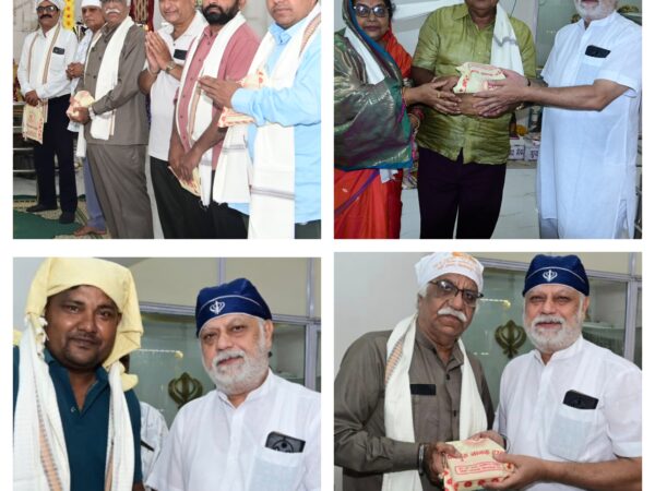 धन गुरु नानक दरबार में हुआ पत्रकारों का सम्मान