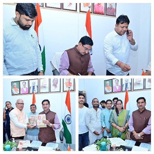 *केन्द्रीय राज्यमंत्री  तोखन साहू ने संसदीय कार्यालय बिलासपुर में की जनसुनवाई*