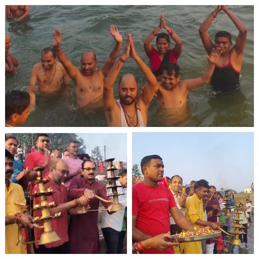 9 वे वर्ष कार्तिक पूर्णिमा मे शिवनाथ नदी स्नान,शिवगंगा महाआरती सम्पन्न   देव दीपावली पर भक्तों ने लगाई आस्था की डुबकी   दान,स्नान एवं दीपदान का महापर्व कार्तिक पूर्णिमा