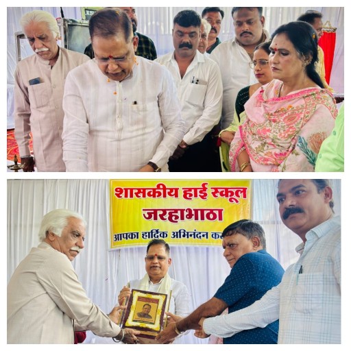 हाई स्कूल सिंधी कॉलोनी में 15 लाख के विकास कार्य का विधायक अमर अग्रवाल ने किया लोकार्पण सिंधी समाज के वरिष्ठ जनों का किया सम्मान*