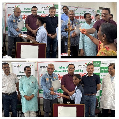 दृष्टि अभियान के तहत बच्चों की आंखों की सेहत सुधार रहा जिंदल फाउंडेशन