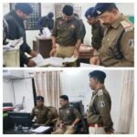 वरिष्ठ पुलिस अधीक्षक रजनेश सिंह ने थाना सिविल लाइन का आकस्मिक निरीक्षण किया उत्कृष्ट कार्य करने वाले टीआई सुंमत साहु और टीम को नगद पुरस्कार दिया