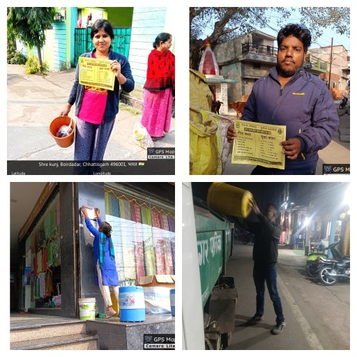 स्वच्छ रायगढ़ अभियान को लेकर निगम की सख्त पहल के साथ जनसहयोग की अपील* 0 शहर के कमर्शियल क्षेत्र में रात्रिकालीन डोर-टू-डोर कचरा संग्रहण कार्य की हो रही सराहना