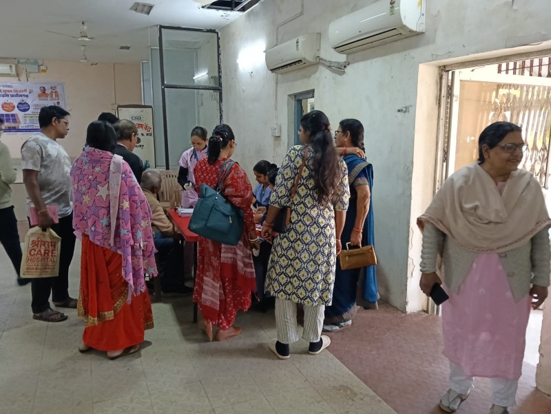 कल्याण भवन में स्वास्थ्य परीक्षण शिविर का आयोजन*  *स्वस्थ दिन-चर्या ही स्वास्थ्य की कुंजी – श्री ए.के. अम्बस्ट*