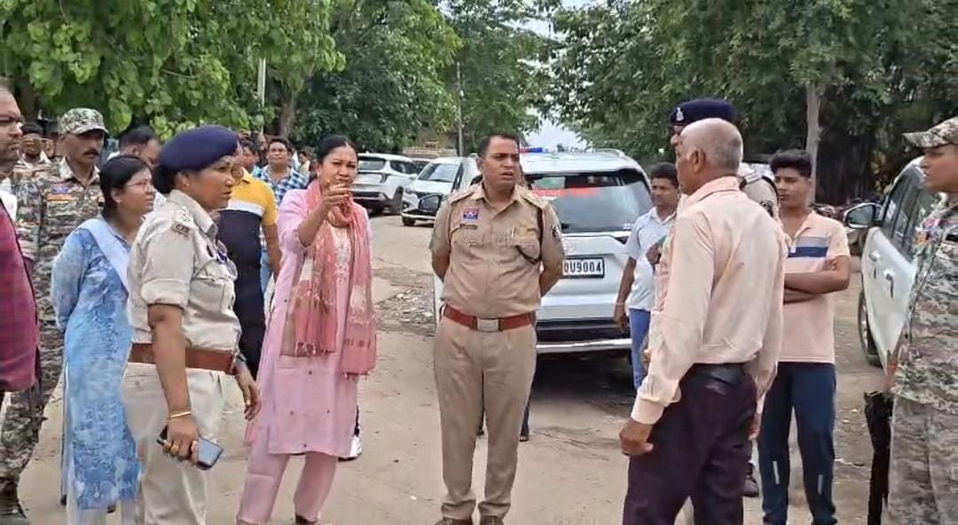 कलेक्टर एसपी ने घटना स्थल लातनाला का किया मुआयना*  *पानी में बहे दम्पत्ति के बारे एसडीआरएफ दल से किये पूछताछ*