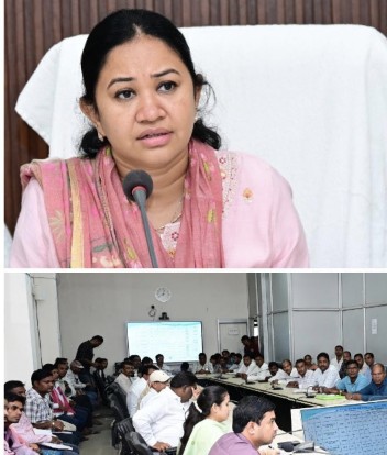 जेजेएम और हर घर जल के कार्य में बाधा उत्पन्न करने वालों के विरुद्ध कार्यवाही करने के निर्देश*जल जीवन मिशन के कार्यों को पूर्ण करने कलेक्टर ने ली समीक्षा बैठक*