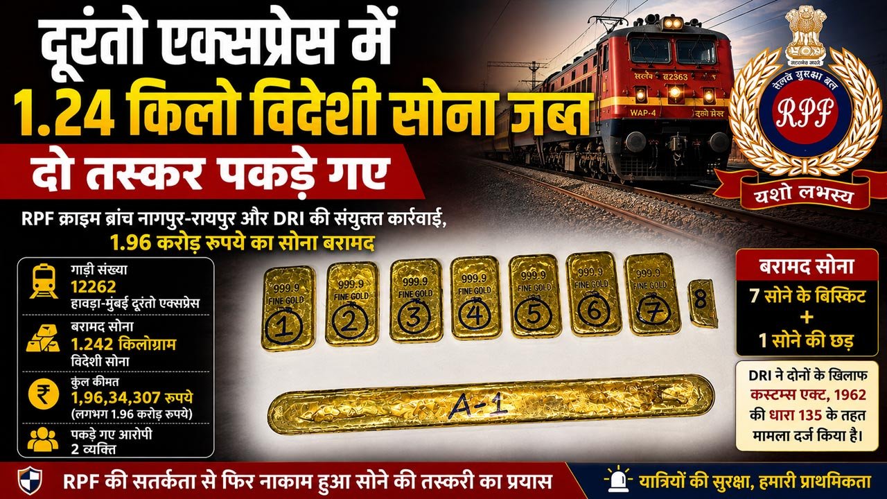 दूरंतो एक्सप्रेस में विदेशी सोना